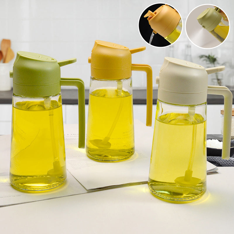 2 in 1 Glass Oil Sprayer & Dispenser